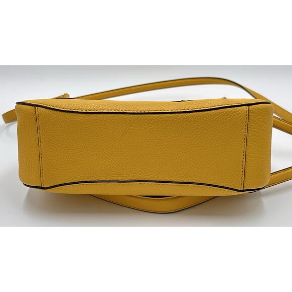 Kate Spade Leila Medium Flap Shoulder Bag Crossbody Sunflower Fields Yellow CUTE - Picture 3 of 16